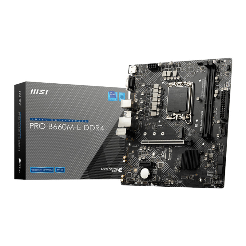 MSI PRO B660M-E DDR4 Intel LGA1700 mATX Motherboard - TecAfrica Solutions