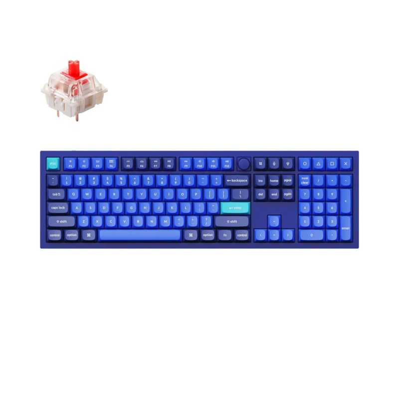 Keychron Q6 100% Red G Pro Switches Aluminium RGB Wired Keyboard - Blue - TecAfrica Solutions