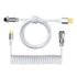 REDRAGON CABLE AVIATOR COILED CABLE - WHITE - TecAfrica Solutions