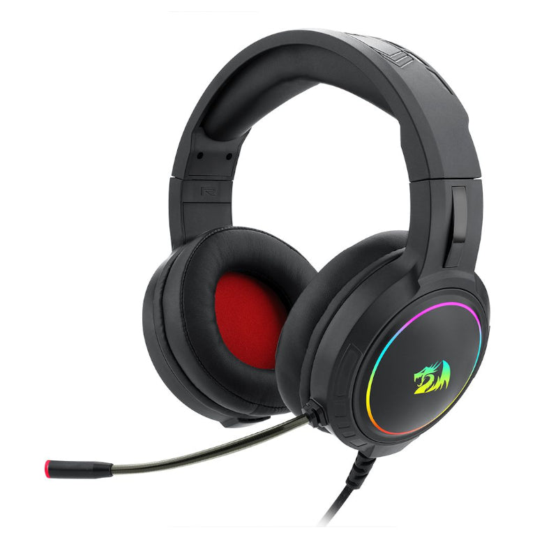 REDRAGON Over-Ear MENTO Aux RGB Gaming Headset - Black - TecAfrica Solutions
