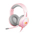 REDRAGON Over-Ear MENTO  RGB Gaming Headset - Pink - TecAfrica Solutions