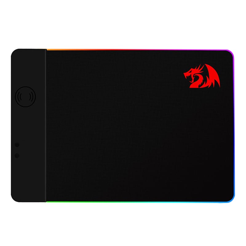 Redragon QI 10W RGB Wireless Charging Mouse Pad - Black - TecAfrica Solutions