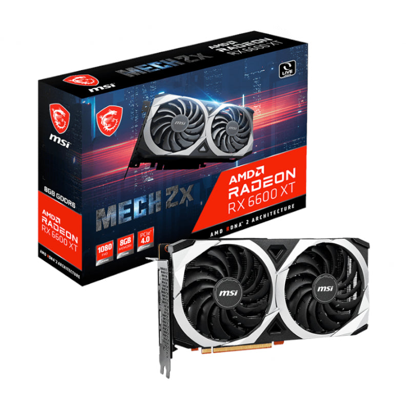 MSI Radeon RX6600 XT MECH 2 X 8G GDDR6 128-Bit Graphics Card - TecAfrica Solutions