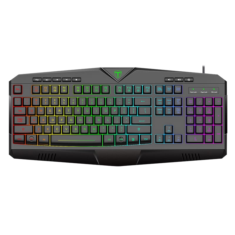 T-Dagger Submarine RGB Colour Lighting|104-107 Key|150cm Cable|19 Non-Conflict Keys Gaming Keyboard – Black