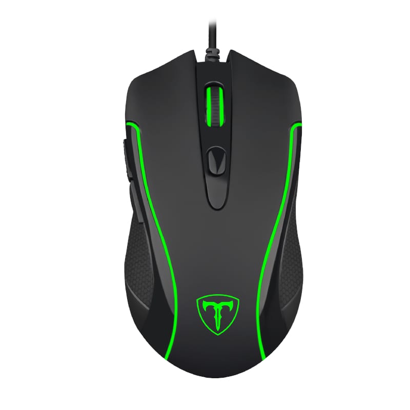T-Dagger Private 3200DPI 6 Button|180cm Cable|Ergo-Design|RGB Backlit Gaming Mouse - Black - TecAfrica Solutions