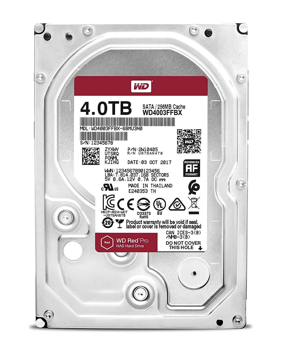 WD Red Pro 4TB 256MB 3.5" SATA HDD