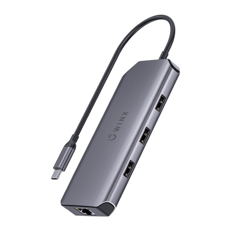 WINX CONNECT Pro Dual Display 8-in-1 Type-C Hub - TecAfrica Solutions
