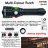 ZA-414 Rechargeable LED Multi-Colour Flashlight