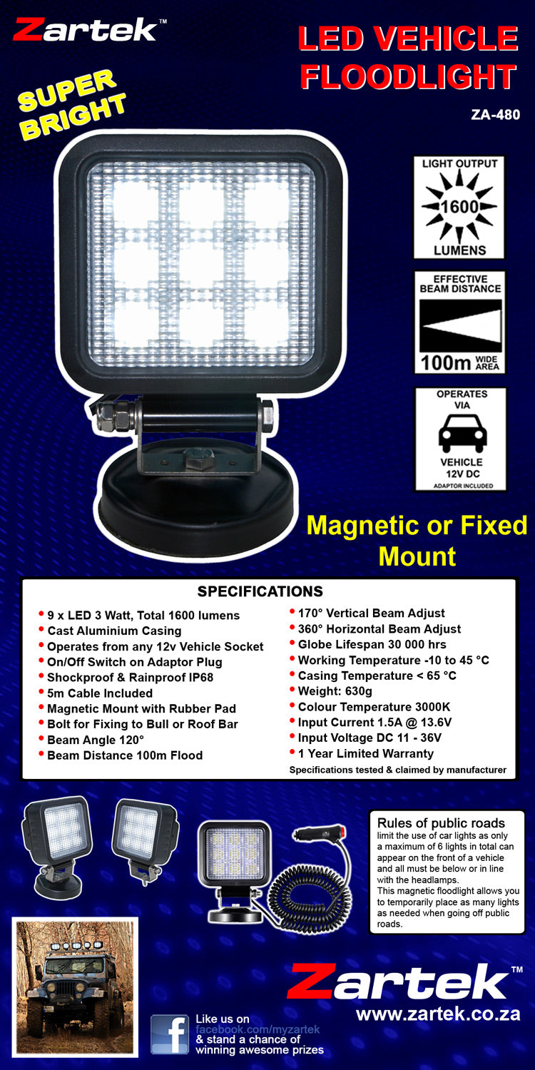 ZA-480 LED Vehicle Floodlight