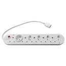 Multiplug With 4x16A + 3x5A  2pin + Round Socket With Overload And IEC