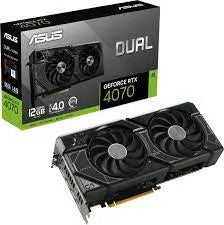 DUAL RTX 4070 - 12GB GDDR6X; HDMIx1; DPx3; 4 Displays; 650W; 2 Fans - PCIe4 - Up to 2505mhz