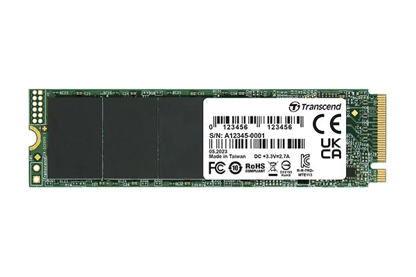 TRANSCEND 500GB MTE115S PCI-E GEN 3x4 M.2 2280 SSD 3D TLC - 3200 MB/s Read 2000 MB/s Write - 200 TBW