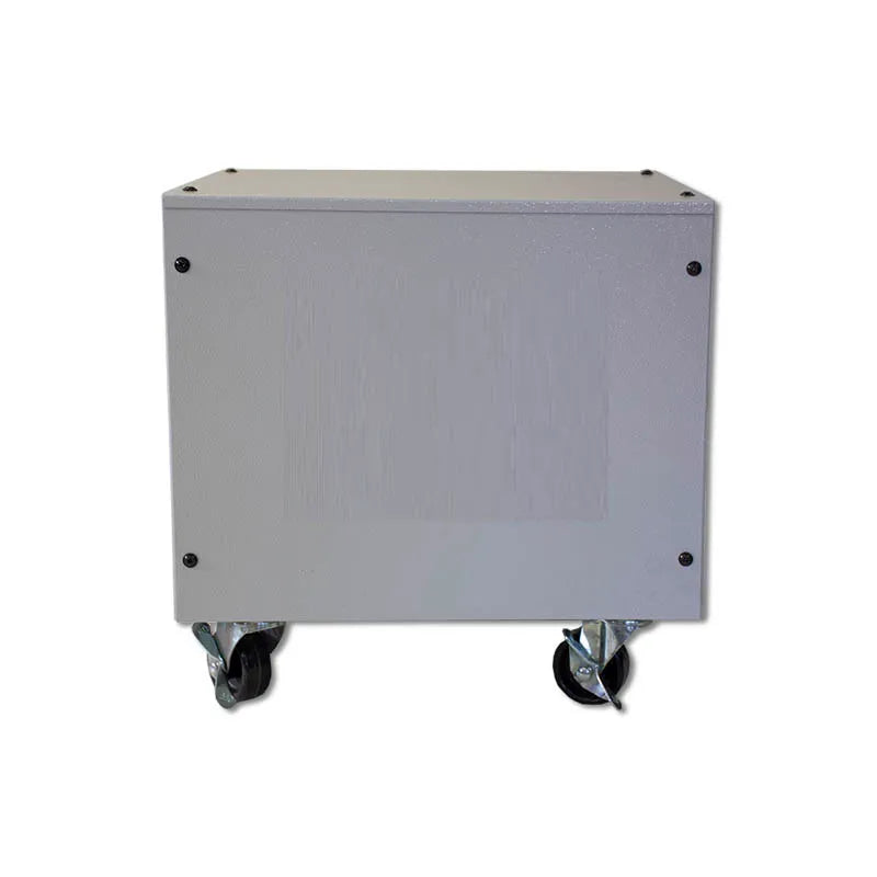 RCT MODULAR BATTERY BANK FOR 100Ah BATTERIES -NO WHEELS- 4x Batteries - Stackable up to 4 - White - [H:330; W:802; D:390]