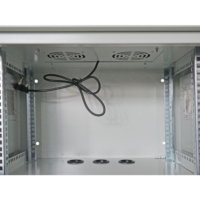 6U 450mm Deep Outdoor Cabinet with 2 fans