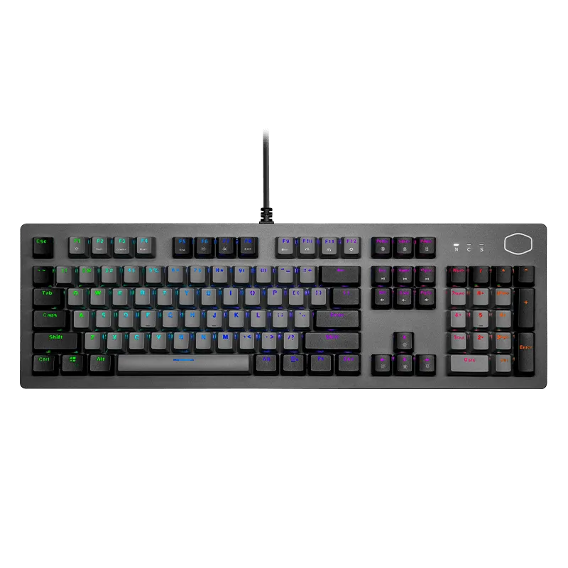 Cooler Master CK352 RGB Gaming Keyboard; Brushed Aluminum; Brown Switches; Brushed Aluminum