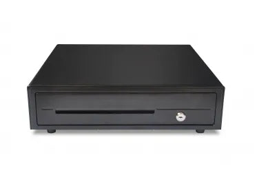 Maken Economical Cash drawer;Black; 24V; Epson RJ11 Printer Kick; w/Micro-switch; Removable/Adjustable cash tray 4-bill/8-coin