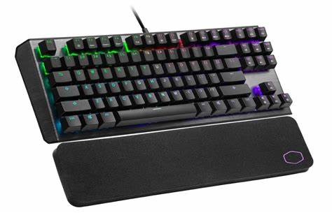 Cooler Master CK550 V2 RGB Keyboard; Brown Switches; Brushed Aluminum; Included soft and plush wrist rest; ABS KeyCaps
