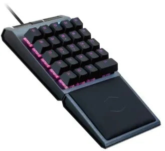 CoolerMaster Control Pad; 24 blue Gateron Switches; RGB; AimPad technology; Brushed Aluminum; Wrist Rest; Reprogrammable keys - TecAfrica Solutions