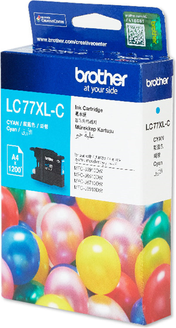 Brother Brother High Yield Cyan Cartridge for MFCJ6510DW