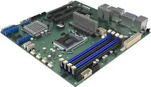 Intel Server Board M10JNP2SB; FCLGA 1151; 4 X UDIMM MAX 128GB; 4 X GB LAN; Intel GFX; 8 X SATA.