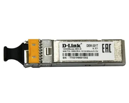 D-LINK Gigabit WDM Single-Mode 40KM SFP Transceiver (TX-1550/RX-1310 nm)