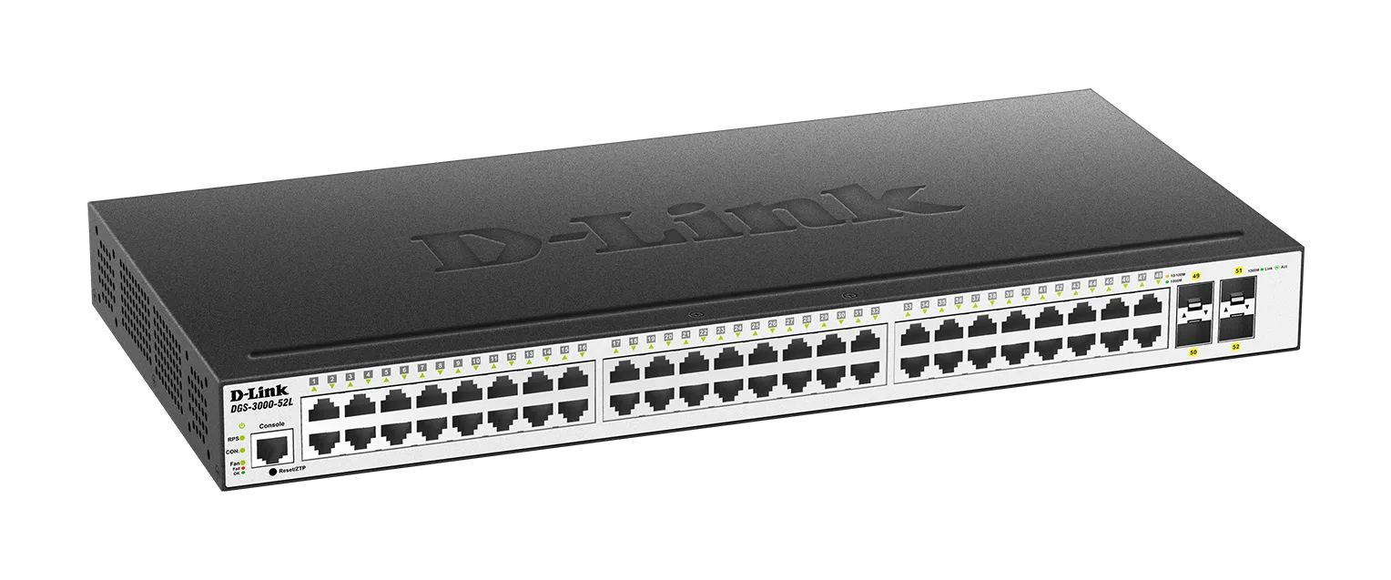 D-Link 48-Ports 10/100/1000Mbps + 4 SFP ports Managed Metro Ethernet Switch