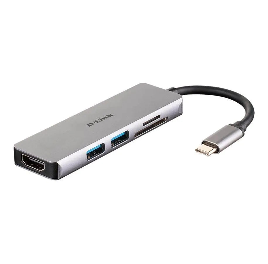 D-Link 5-in-1 USB-C Hub with HDMI and SD/microSD Card Reader.
