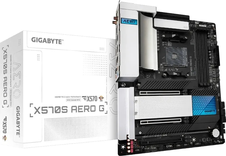 GIGABYTE Aero AMD X570S Chipset for AMD Ryzen; 4x Dual DDR4; 4x M2; HDMI;USB-C; ATX; Quad Xfire.