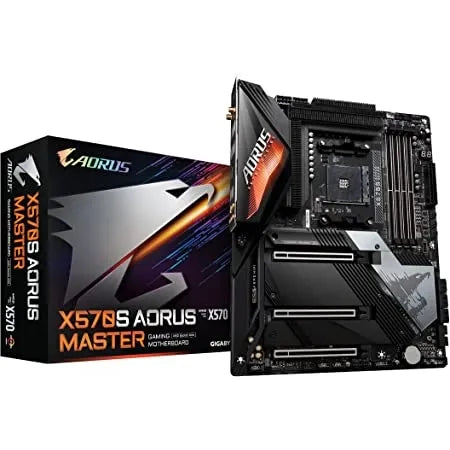 GIGABYTE Aorus AMD X570 Master Chipset for AMD; 4x DDR4; 4x M2; No VGA; Quad Xfire