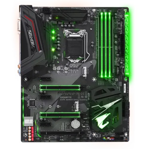 GIGABYTE AORUS Z370 ULTRA GAMING ATX GAMING MOTHERBOARD; INTEL 8TH GENERATION; DDR4.