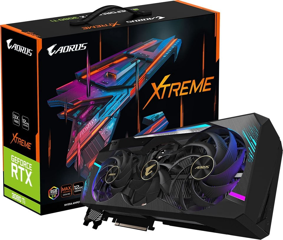 GIGABYTE nVidia RTX 3080Ti AORUS XTREME - 12GB GDDR6X 3xDP/ 2x HDMI