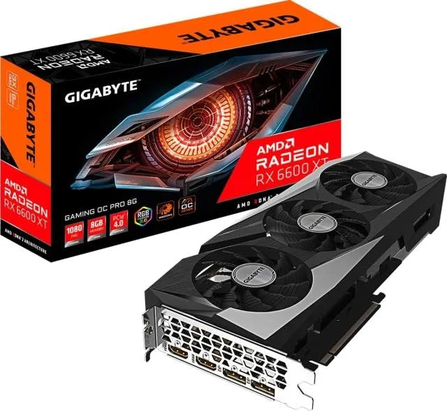 GIGABYTE AMD RX6600XT GAMING OC PRO - 8GB GDDR6 2xHDMI/2xDP.