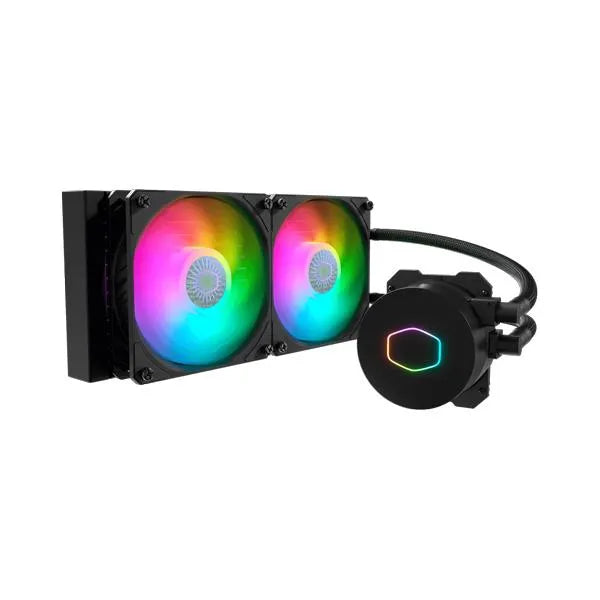 Cooler Master MasterLiquid ML240L V2 ARGB Liquid Cooler; 240mm Radiator; 2x 120mm AirBalance ARGB Fan; ARGB Controller Included