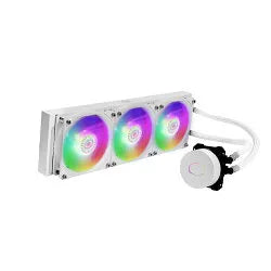 Cooler Master MasterLiquid ML360R ARGB Liquid Cooler; White; 360mm Radiator; 3x 120mm ARGB Fan With Temp Sensor; ARGB Pump