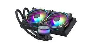 Cooler Master MasterLiquid ML240 IllusionARGB Liquid Cooler; 240mm Radiator; 2 x 120mm ARGB Illusion; Transparent Pump Design
