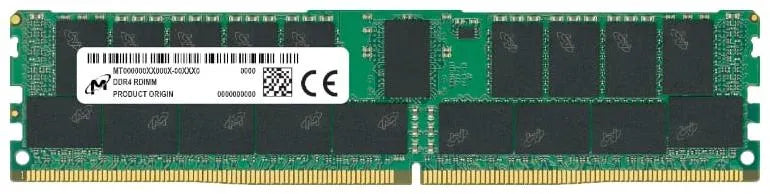 Micron 32GB DDR4-2933 RDIMM PC4-23466U-R Dual Rank x4 Module