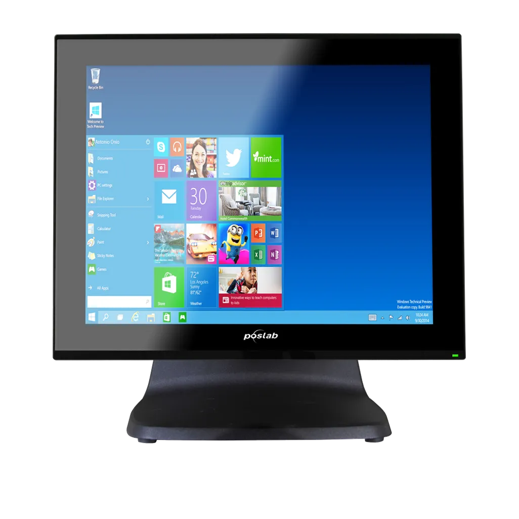 Poslab 15''PCAP Touch Monitor; USB Interface; Res 1024*768; VESA 75 Compatible