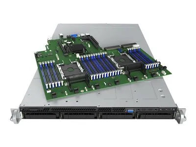 Intel 1U S2600WFTR system for 2nd Ge Intel Xeon Scalable CPUs ; dual 10 GbE LAN; single 1100W PSU; 4x 3.5'' hot-swap HDD; 24 DIM