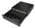 Maken Heavy Duty Cash drawer w/Ball-Bearing; Black; 24V; Epson RJ11 Printer kick; w/Micro-switch; Removable/Adjustable cash tray