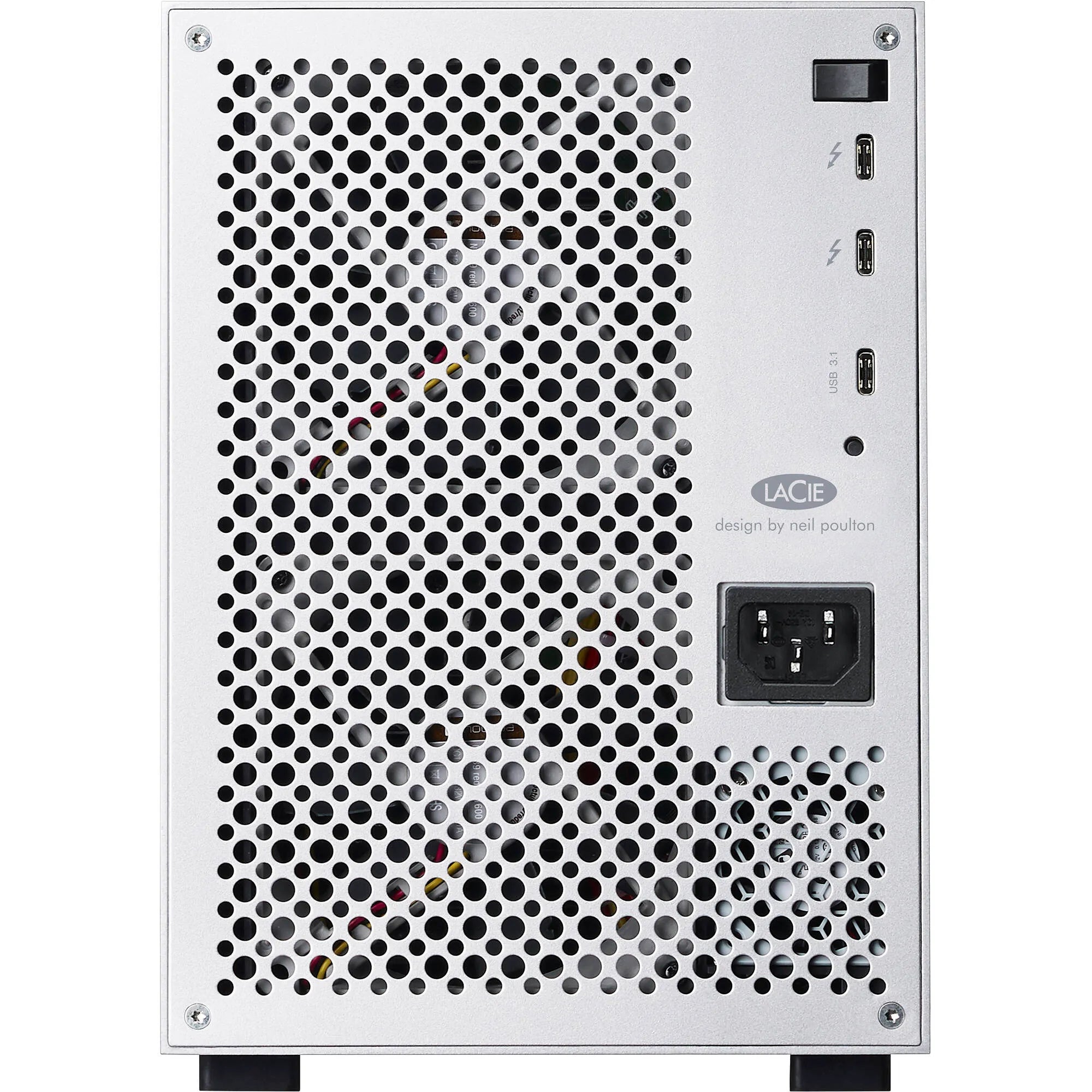 Seagate LaCie 6big Thunderbolt™ 3; 24TB; RAID; Daisy chain dual 4K displays or 1 single 5K display; USB-C; USB 3.1; SILVER
