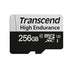 TRANSCEND 350V 256GB HIGH ENDURANCE MICRO SD UHS-I  U3 CLASS10 - READ 100 MB/S - WRITE 45MB/S - WITH SD ADPTOR