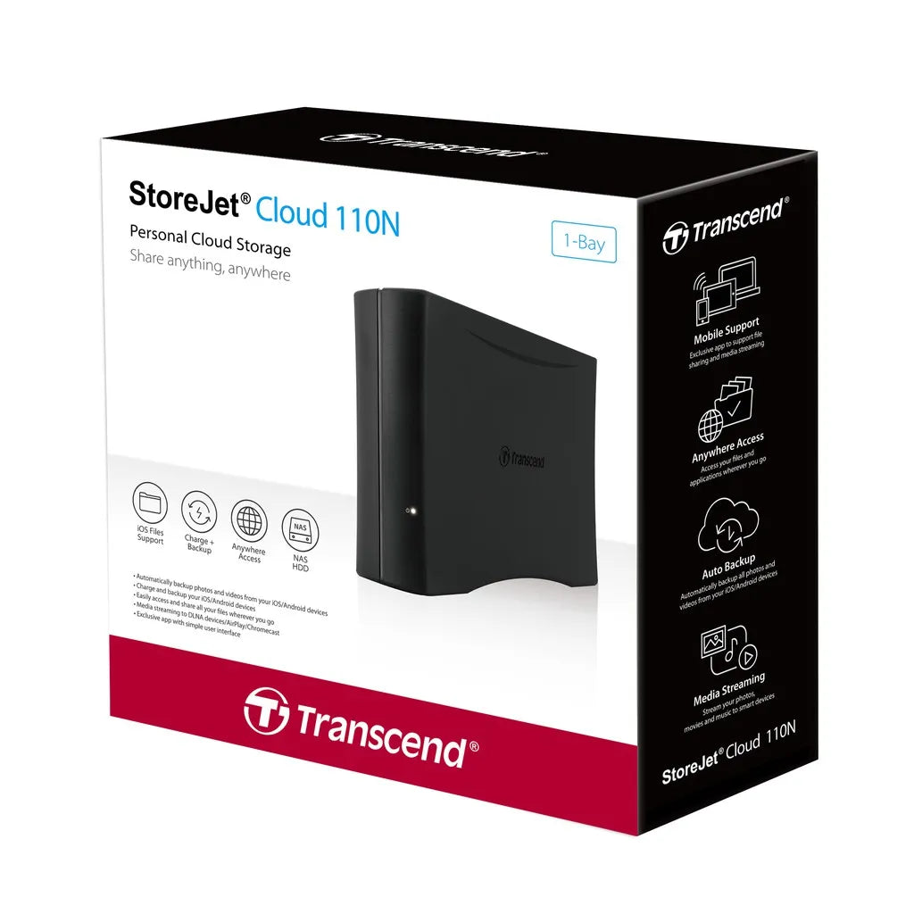 TRANSCEND 8TB STOREJET CLOUD 210N NAS