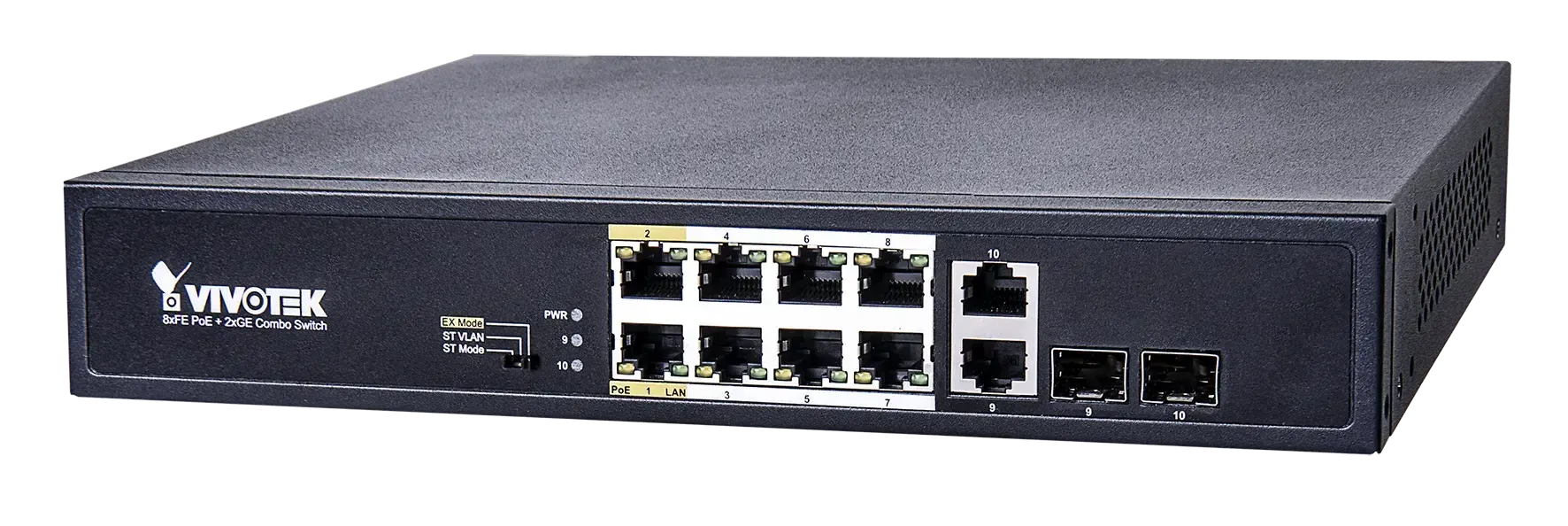 Unmanaged 8xFE PoE + 2xGE/ SFP Combo Switch